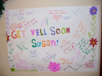 Get well messages from my English students