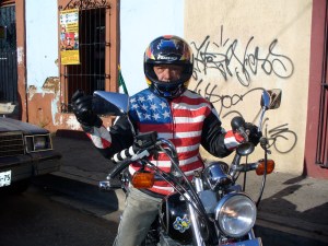 José on his Honda Rebel 450