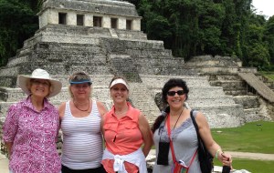 Girlfriend trip to Chiapas, 2014, at Palenque ruins