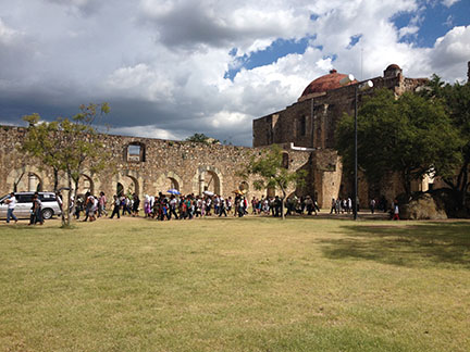 Funeral procession in Cuilapam